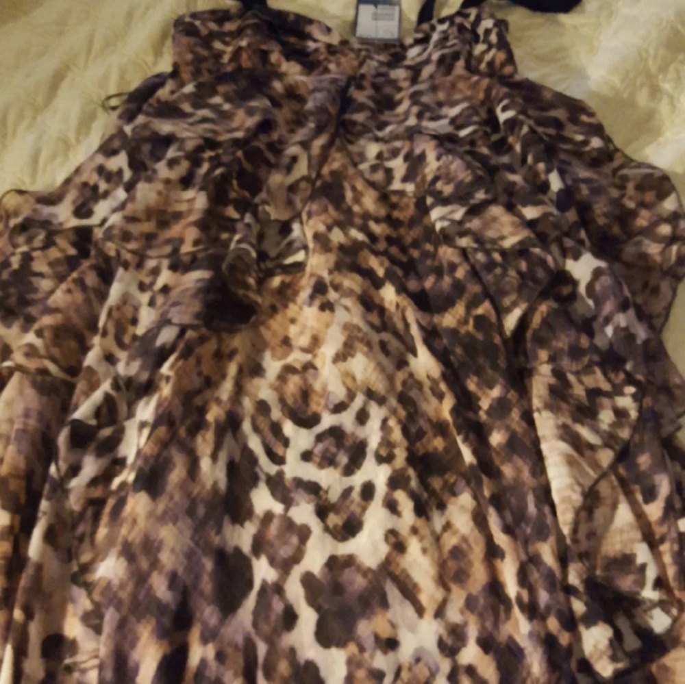 NWT Animal Print Ruffle Dress H&M - Picture 5 of 5